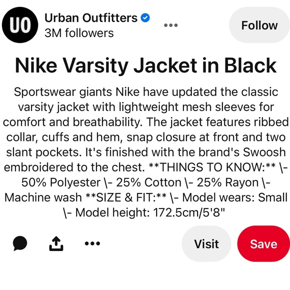 Nike ➰ ladies black varsity cut out full length sleeve buttoned zip up jacket XS - Picture 4 of 9